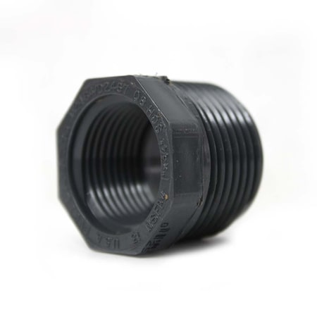 Thrifco Plumbing 1 Inch x 3/4 Inch Slip x Threaded PVC Bushing SCH 80 8213446